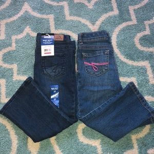 2 Jordache girl baby boot jeans